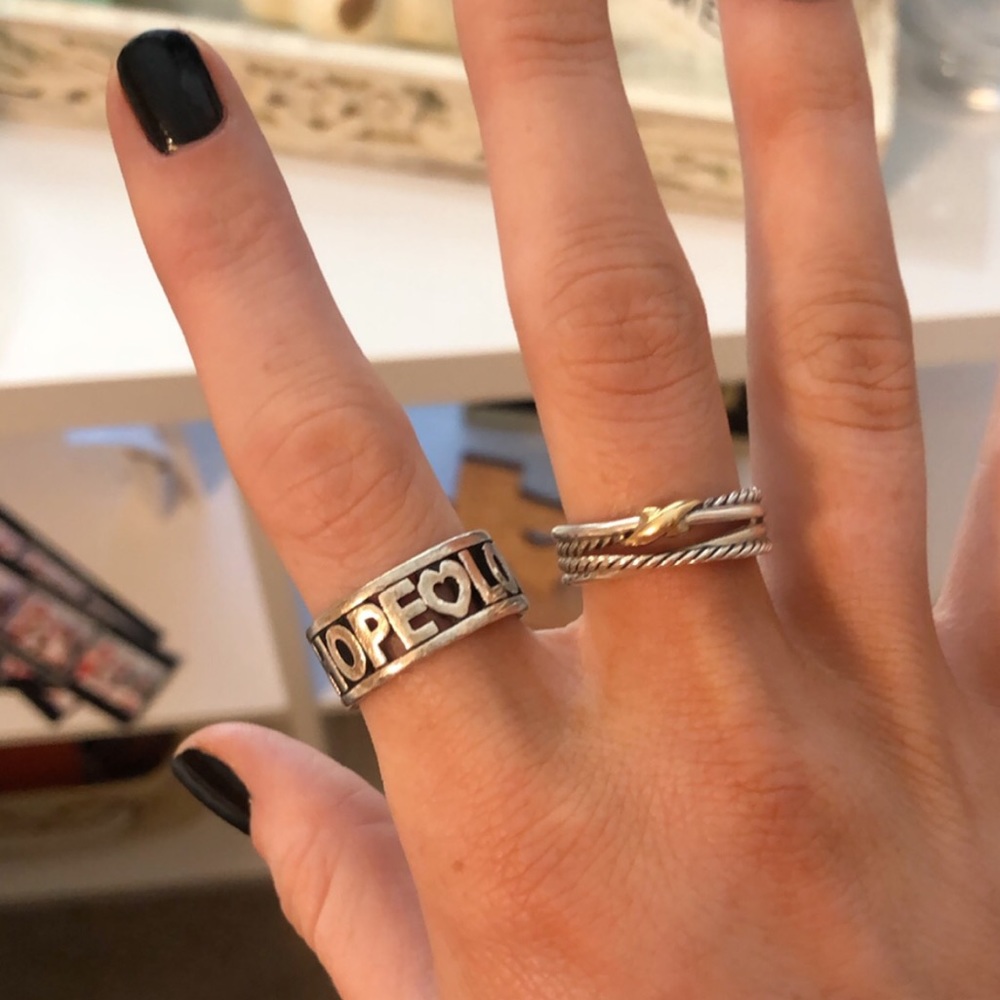 James Avery, faith, hope, and love ring